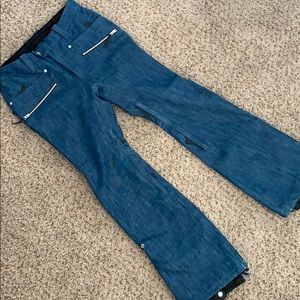 Denim Snow Pants